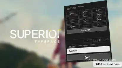 Animated Typeface - Superior Titles template preview