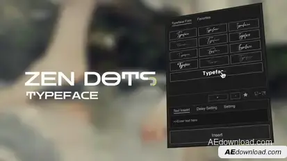 Animated Typeface - Zen Dots Titles template preview