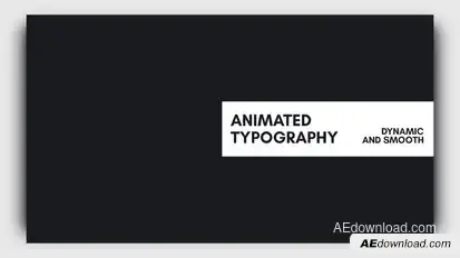 Animated Typography Titles template preview