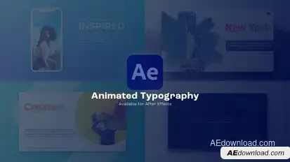 Animated Typography Titles template preview