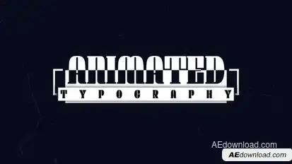 Animated Typography Titles template preview