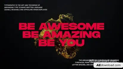 Animated Typography | After Effects Titles template preview