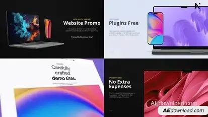 Animated Website | App Promo Mockup Product Promo template preview