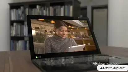 Animation 3D Laptop Video Displays template preview