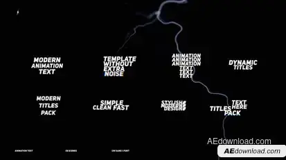 Animation Text | After Effects Titles template preview