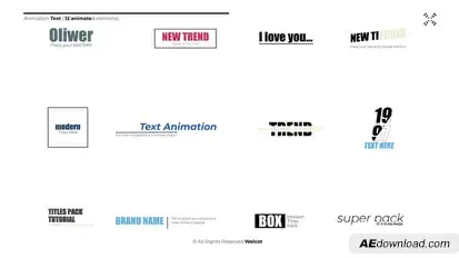 Animation Text | After Effects Titles template preview