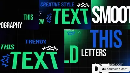 Animation Typography Titles template preview