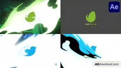 Anime Action Logo for After Effects Logo Stings template preview