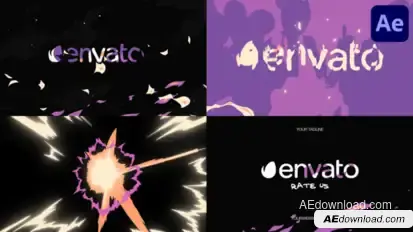 Anime Explosion Logo Opener | After Effects Logo Stings template preview