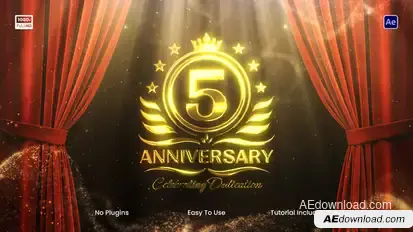 Anniversary Logo Intro Openers template preview