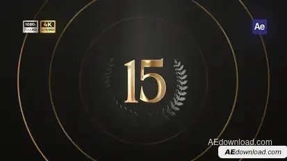 Anniversary Logo Reveal Logo Stings template preview