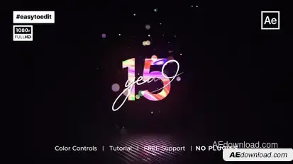 Anniversary Logo Reveal Logo Stings template preview