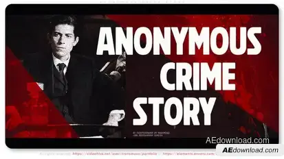 Anonymous Crime Story Openers template preview
