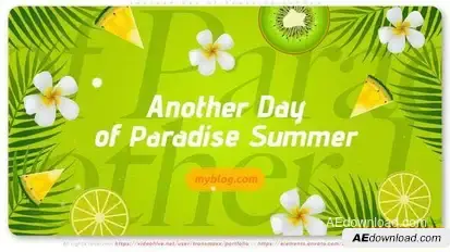 Videohive Another Day of Paradise Summer Openers template preview