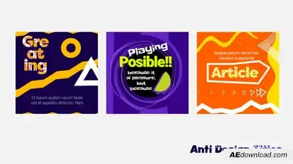 Anti-design Titles Titles template preview