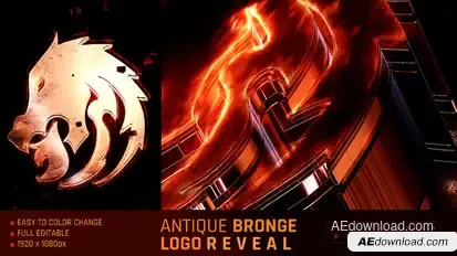 Antique Bronge Logo Reveal Openers template preview