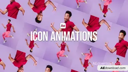 Any Icon Animations Pack Video Displays template preview