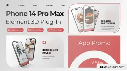 App Phone Presentation Product Promo template preview