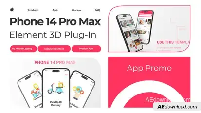 App Phone Presentation Product Promo template preview