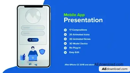App Presentation Product Promo template preview