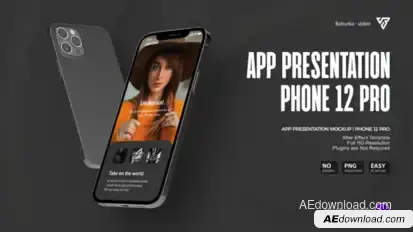 App Presentation Mockup | Phone 12 Pro Product Promo template preview