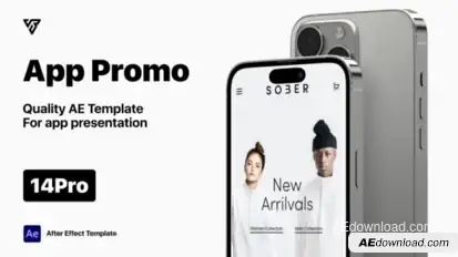 App Presentation Phone 14 Pro Product Promo template preview