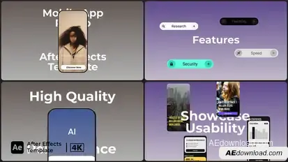 App Promo 4K Showcase Product Promo template preview