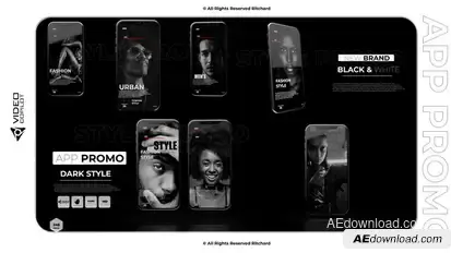 App Promo Dark Style Product Promo template preview