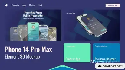 App Promo Phone 14 Pro Product Promo template preview