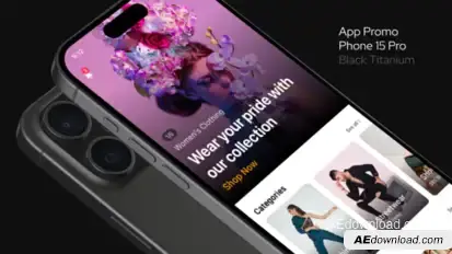 App Promo Phone 15 Pro Product Promo template preview