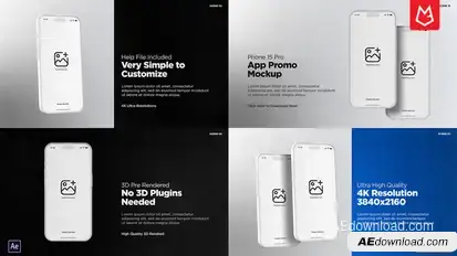 App Promo | Phone 15 Pro Matte White Product Promo template preview