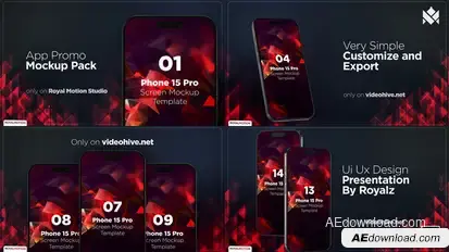 App Promo Phone Mockup Slideshow Product Promo template preview