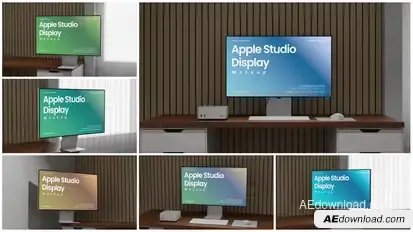 Apple Studio Display Mockup Product Promo template preview