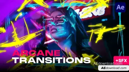 Arcane Transitions Elements template preview