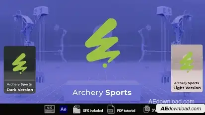 Archery Sports Logo Logo Stings template preview