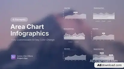 Area Chart Infographics Infographics template preview