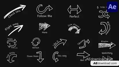 Arrows And Titles | After Effects Titles template preview