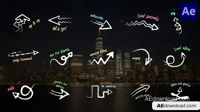 Arrows And Titles for After Effects Titles template preview