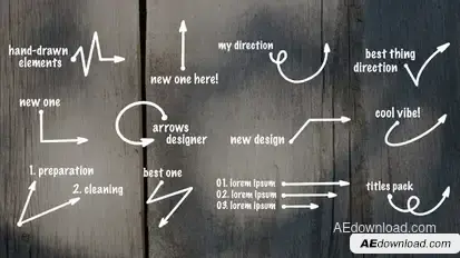 Arrows Call Out Titles Titles template preview