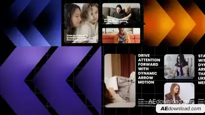 Arrows Intro Landscape Elements template preview