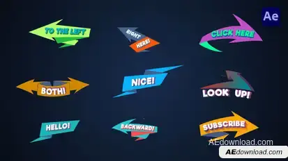Arrows Lower Thirds - Origami [After Effects] Elements template preview