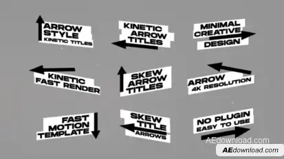 Arrows Titles Titles template preview