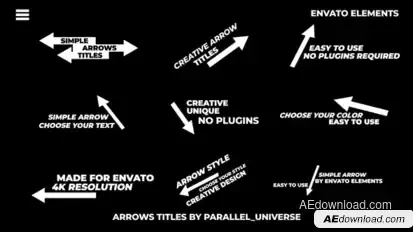 Arrows Titles | AE Titles template preview