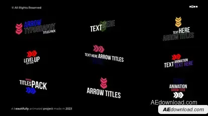 Arrows Titles | After Effects Titles template preview