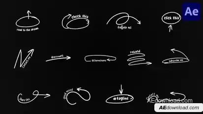 Arrows Titles for After Effects Titles template preview
