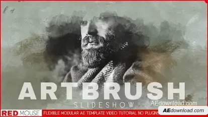 Art Brush Slideshow Openers template preview
