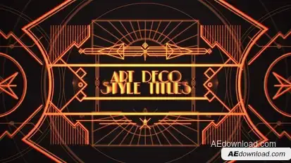 Art Deco Style Titles Titles template preview
