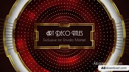 Art Deco Titles Titles template preview