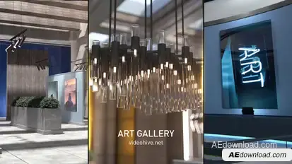 Art Gallery Video Displays template preview