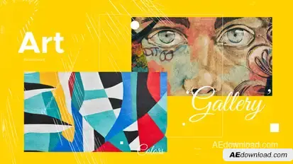 Art Gallery Opener Video Displays template preview